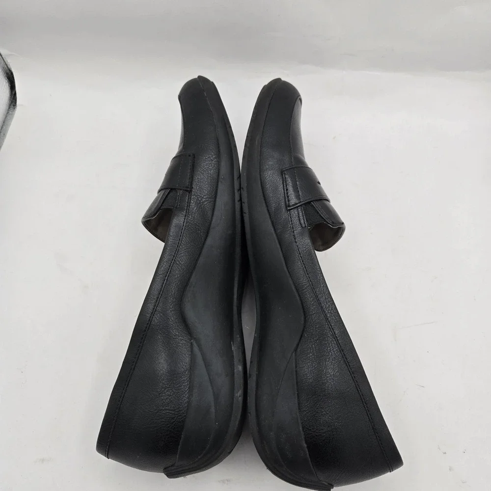 LifeStride Melissa Women Loafer Shoes Black Synthetic Slip‎ On Size 10 M